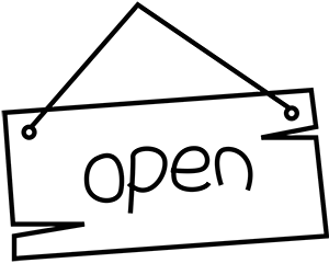 open sign icon